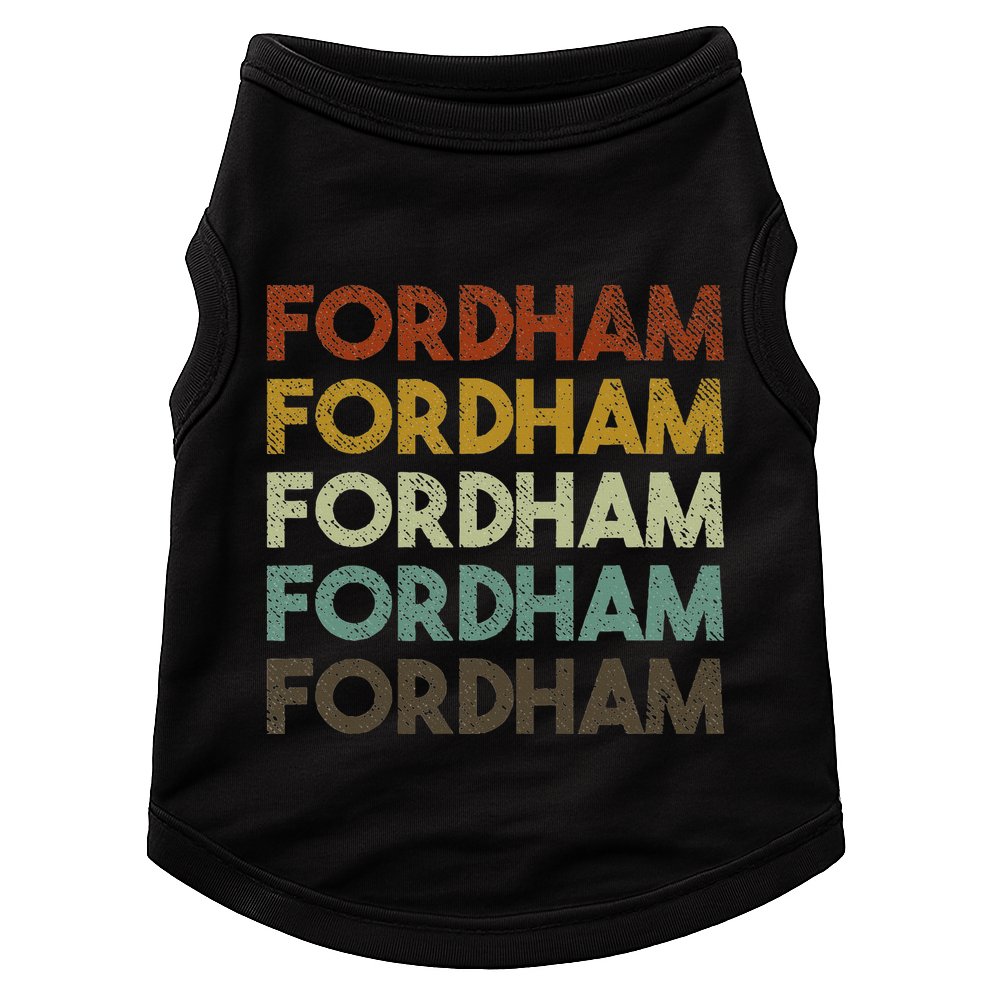 Fordham Vintage 80s Retro Style Doggie Tank