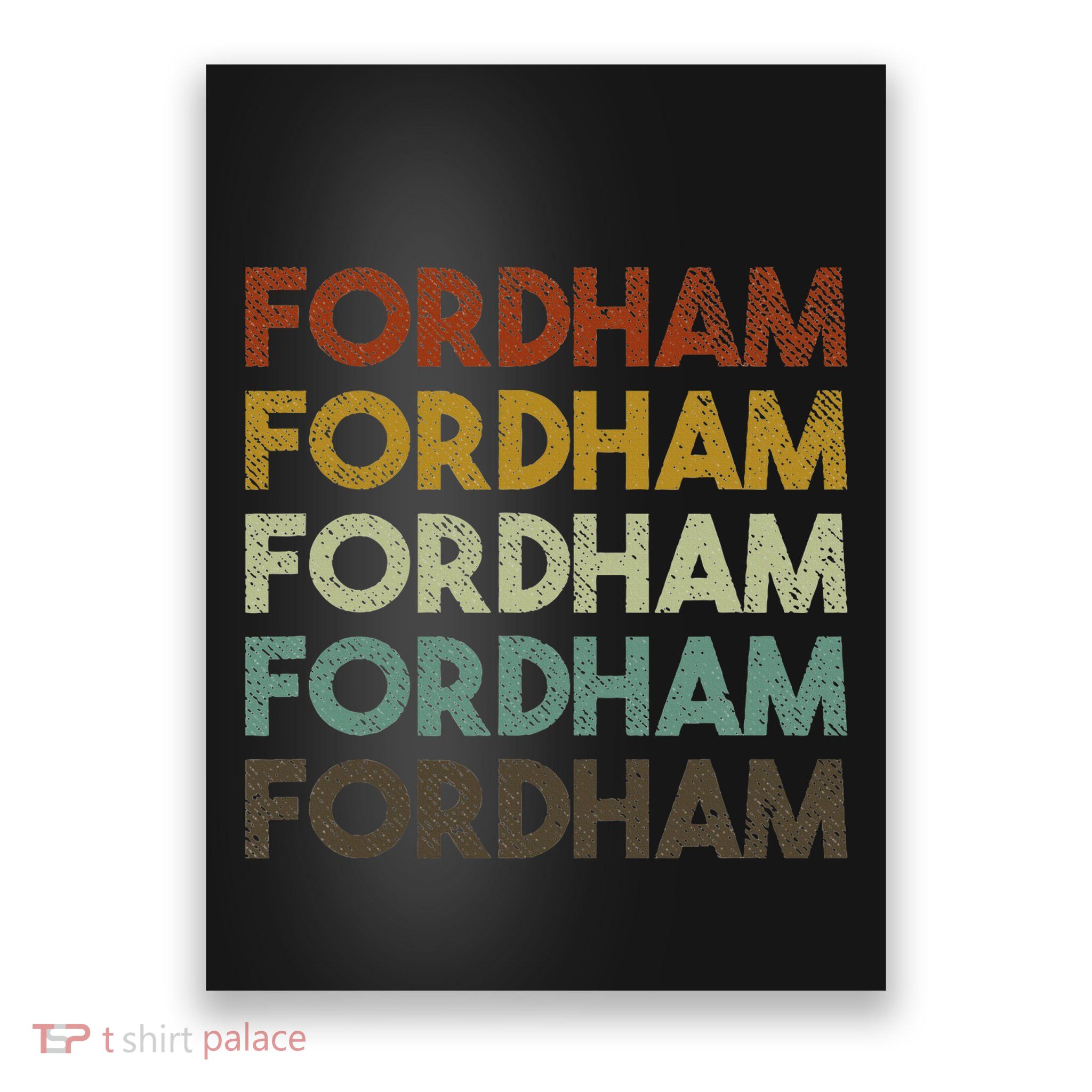 Fordham Vintage 80s Retro Style Poster