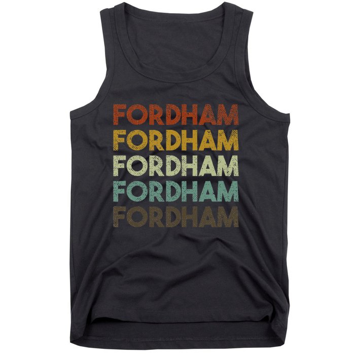 Fordham Vintage 80s Retro Style Tank Top