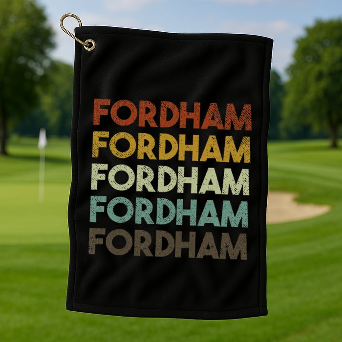 Fordham Vintage 80s Retro Style Golf Towel