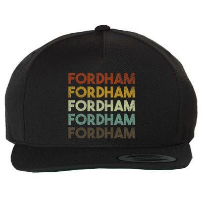 Fordham Vintage 80s Retro Style Wool Snapback Cap