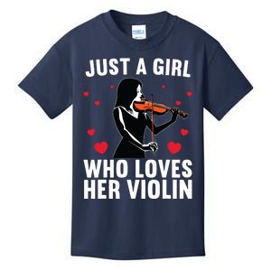 Funny Violin Art For Girl Women Violin Player Viola Lover Kids T-Shirt