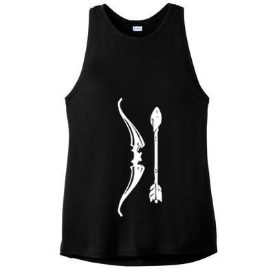 Full Violence Ap Bow And Arrow Ladies PosiCharge Tri-Blend Wicking Tank