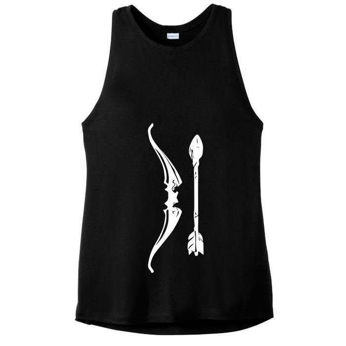 Full Violence Ap Bow And Arrow Ladies PosiCharge Tri-Blend Wicking Tank