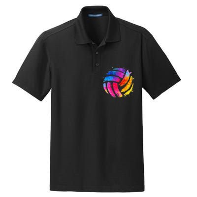 Funny Volleyball Art For Volleyball Lover Tshirtmin Dry Zone Grid Polo