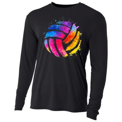 Funny Volleyball Art For Volleyball Lover Tshirtmin Cooling Performance Long Sleeve Crew