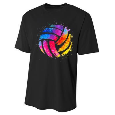 Funny Volleyball Art For Volleyball Lover Tshirtmin Performance Sprint T-Shirt