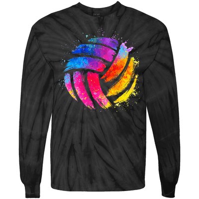 Funny Volleyball Art For Volleyball Lover Tshirtmin Tie-Dye Long Sleeve Shirt