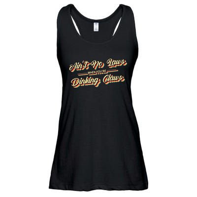 Funny Vintage AinT No Laws When YouRe Drinking Claws Gift Ladies Essential Flowy Tank