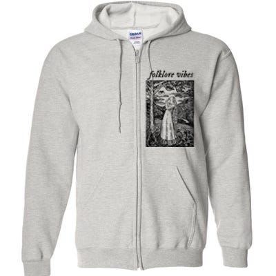 Folklore Vibes Aesthetic Full Zip Hoodie