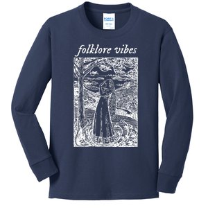 Folklore Vibes Aesthetic Kids Long Sleeve Shirt