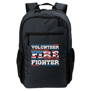 Firefighter Volunteer American Flag Fire Departt Fire Funny Gift Daily Commute Backpack