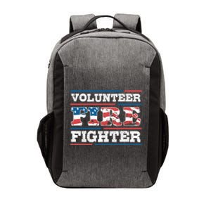 Firefighter Volunteer American Flag Fire Departt Fire Funny Gift Vector Backpack