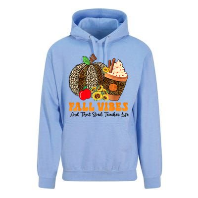 Fall Vibes And That Sped Teacher Life Thanksgiving Costume Unisex Surf Hoodie