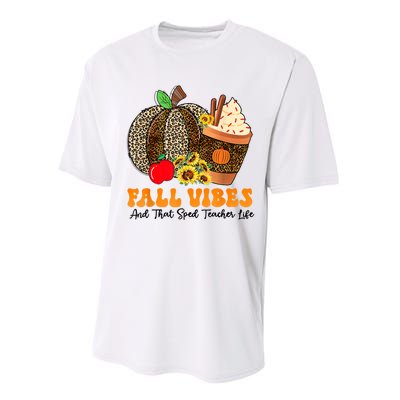 Fall Vibes And That Sped Teacher Life Thanksgiving Costume Performance Sprint T-Shirt