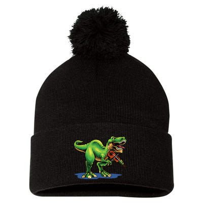 Funny Violin Art For Men Women Violin Player Viola Lover Pom Pom 12in Knit Beanie