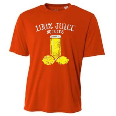 Funny Vasectomy All Juice No Seed Cooling Performance Crew T-Shirt