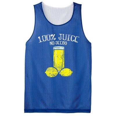 Funny Vasectomy All Juice No Seed Mesh Reversible Basketball Jersey Tank