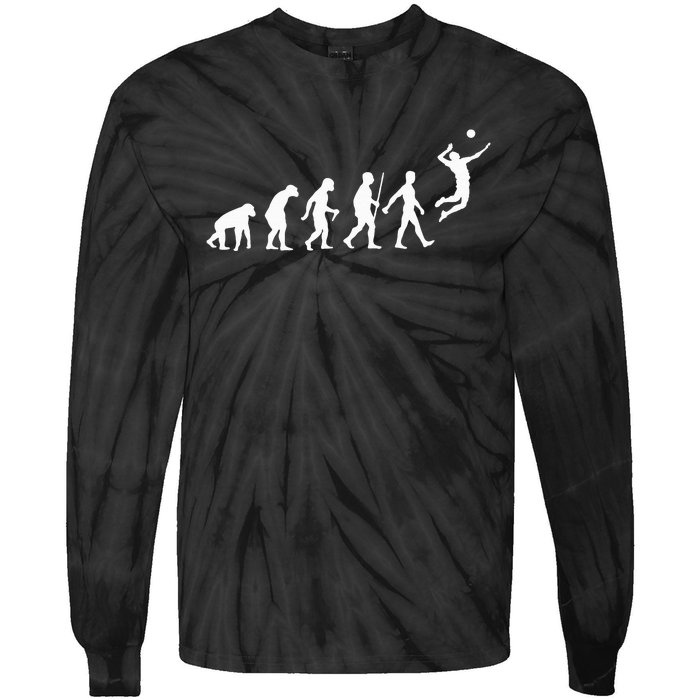 Funny Volleyball Art For Ball Sports Tie-Dye Long Sleeve Shirt