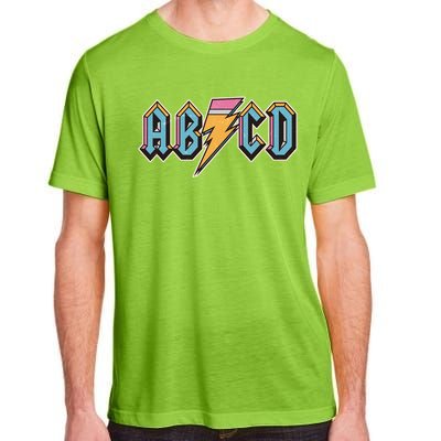 Funny Vintage ABCD Rock Logo Adult ChromaSoft Performance T-Shirt