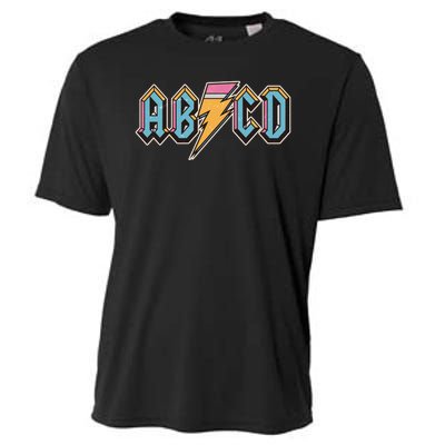 Funny Vintage ABCD Rock Logo Cooling Performance Crew T-Shirt