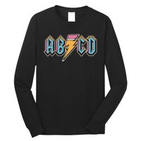 Funny Vintage ABCD Rock Logo Long Sleeve Shirt