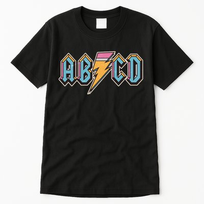 Funny Vintage ABCD Rock Logo Tall T-Shirt