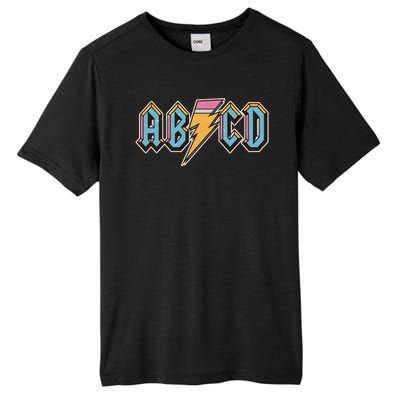 Funny Vintage ABCD Rock Logo Tall Fusion ChromaSoft Performance T-Shirt