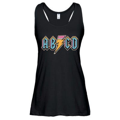 Funny Vintage ABCD Rock Logo Ladies Essential Flowy Tank