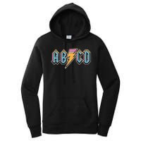 Funny Vintage ABCD Rock Logo Women's Pullover Hoodie