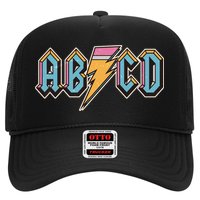Funny Vintage ABCD Rock Logo Trucker Hat