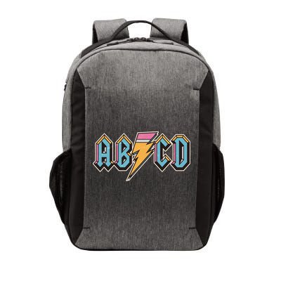 Funny Vintage ABCD Rock Logo Vector Backpack