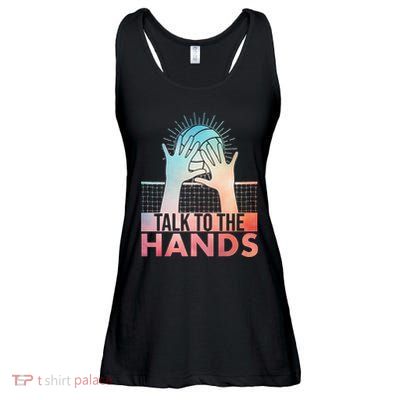 Funny Volleyball Art For Women Blocker Ladies Essential Flowy Tank