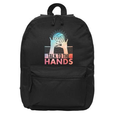 Funny Volleyball Art For Women Blocker 16 in Basic Backpack