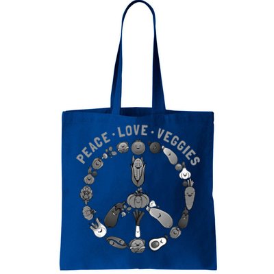 Funny Veggie Art Vegan Food Vegetables Themed Gift Tote Bag