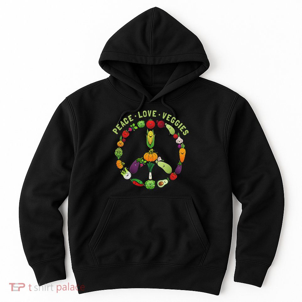 Funny Veggie Art For Women Vegan Food Vegetables Themed Hoodie