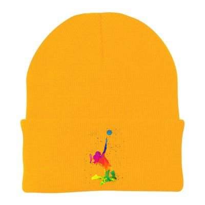 Funny Volleyball Art For Boy Girl Volleyball Lover Knit Cap Winter Beanie