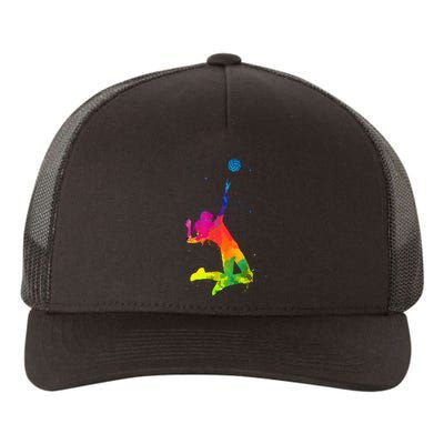 Funny Volleyball Art For Boy Girl Volleyball Lover Yupoong Adult 5-Panel Trucker Hat