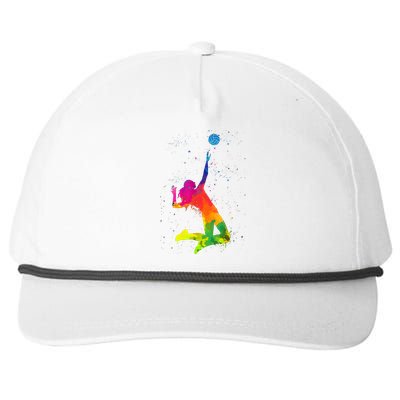 Funny Volleyball Art For Boy Girl Volleyball Lover Snapback Five-Panel Rope Hat