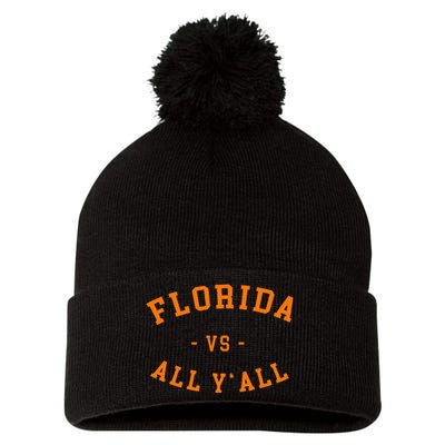 Florida Vs All YAll Represent The Gator State Pom Pom 12in Knit Beanie