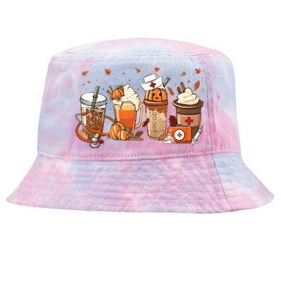 Fall Vibes And That Cna Nurse Life Nurse Fall Thanksgiving Meaningful Gift Tie-Dyed Bucket Hat