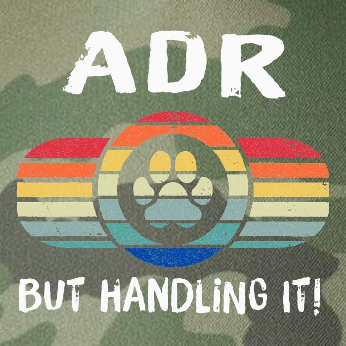 Funny Veterinary ADR But Handling It Veterinarian Vet Tech Legacy Tie Dye Trucker Hat