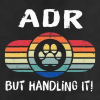 Funny Veterinary ADR But Handling It Veterinarian Vet Tech Microfiber Hand Towel