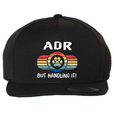 Funny Veterinary ADR But Handling It Veterinarian Vet Tech Wool Snapback Cap