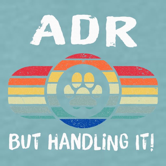 Funny Veterinary ADR But Handling It Veterinarian Vet Tech Sueded Cloud Jersey T-Shirt