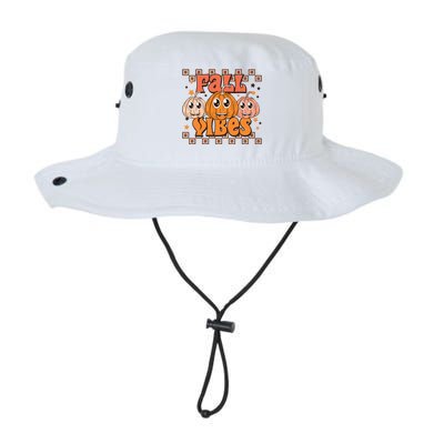 Fall Vibes Autumn Season Thanksgiving Pumpkin Spice Funny Legacy Cool Fit Booney Bucket Hat