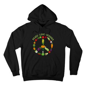 Funny Veggie Art For Women Vegan Food Vegetables Themed Hoodie