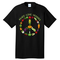 Funny Veggie Art For Women Vegan Food Vegetables Themed Tall T-Shirt