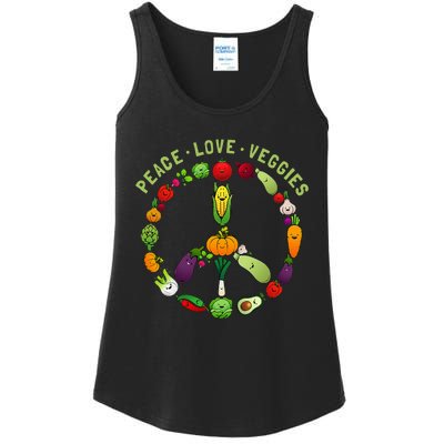 Funny Veggie Art For Women Vegan Food Vegetables Themed Ladies Essential Tank