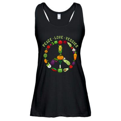 Funny Veggie Art For Women Vegan Food Vegetables Themed Ladies Essential Flowy Tank